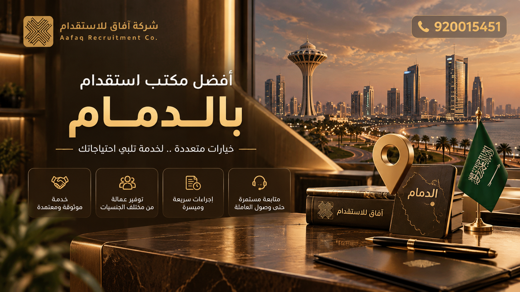 أفضل مكتب استقدام بالدمام | 920015451